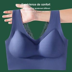 Soutien-gorge push-up coussinet en latex sans couture