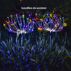 Lampes LED Feu d'artifice Solaire