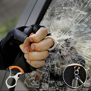 Porte-clés multifonctionnel de voiture crochet auto-protection