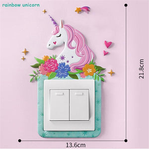 dessin animé chambre décor 3D mur Silicone